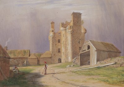 Tillycairn Castle, 1840s by James Giles